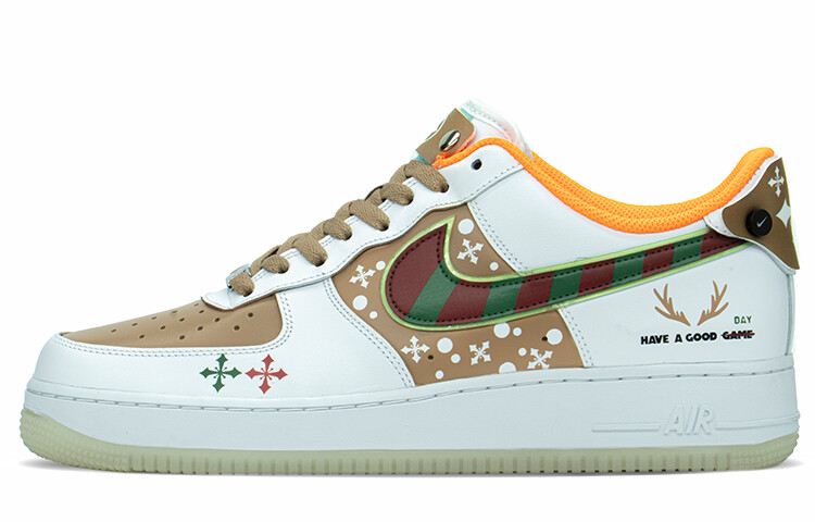 

Низкие кроссовки Nike Unisex Air Force 1 красный/зеленый/хаки