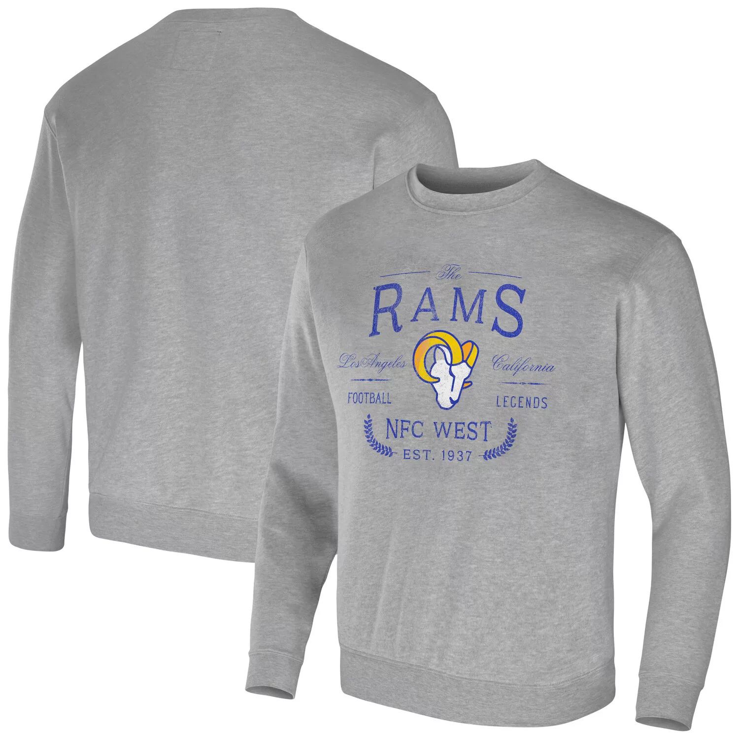 

Мужской свитшот из коллекции NFL x Darius Rucker от Fanatics Heather Grey Los Angeles Rams