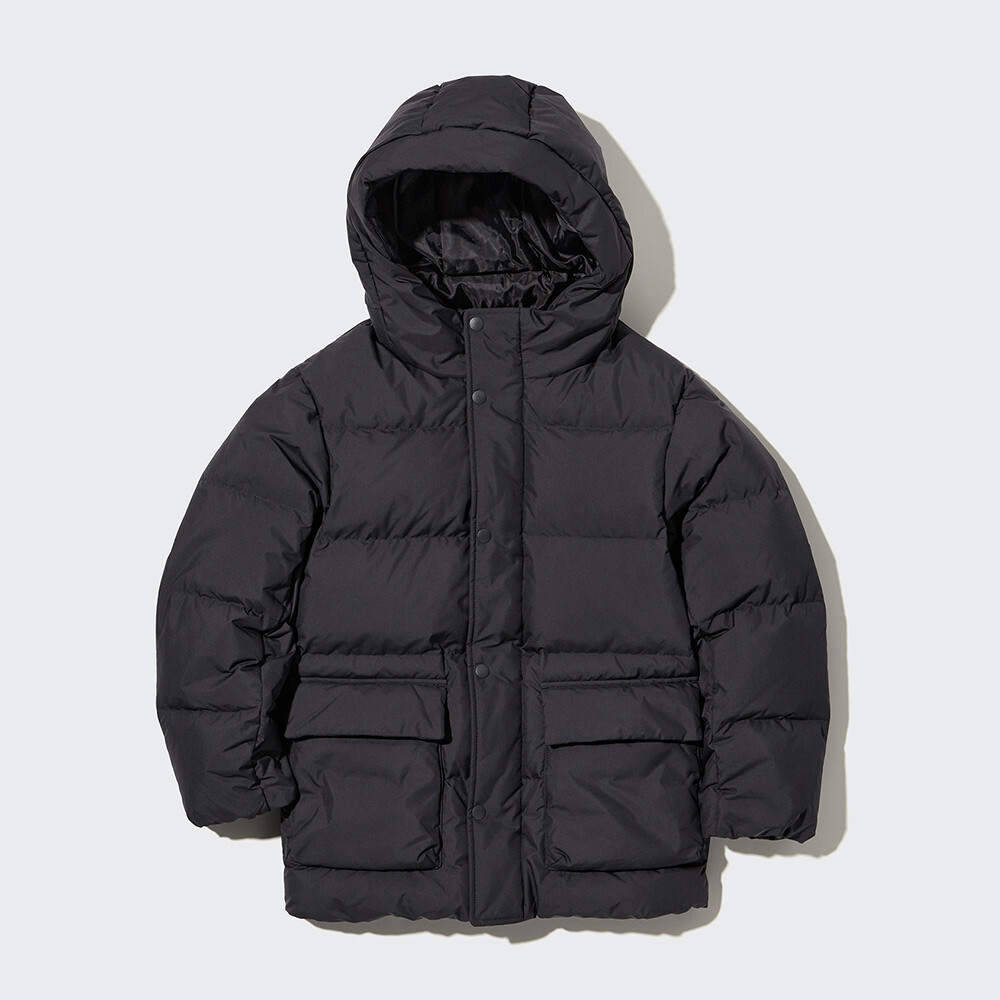 

Детская одежда Uniqlo/Куртка-пуховик с капюшоном для мальчиков/девочек (теплый пуховик)