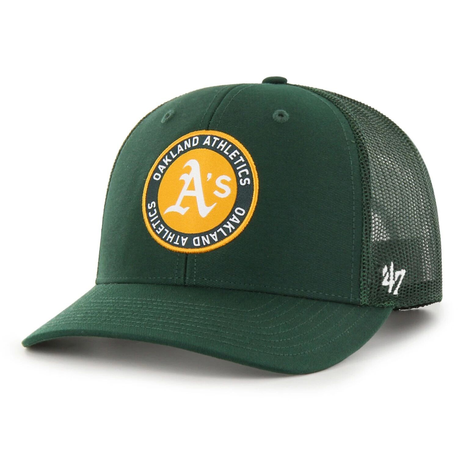 

Мужская регулируемая кепка Green Oakland Athletics 2047 года Trucker