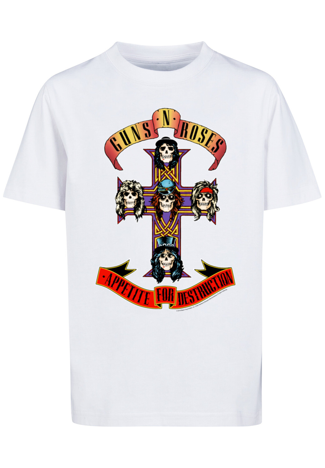 

Футболка F4NT4STIC Guns 'n' Roses Band Appetite For Destruction, белый
