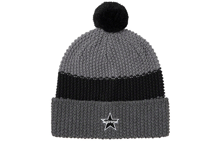 

Шапка Supreme FW20, черный / серый