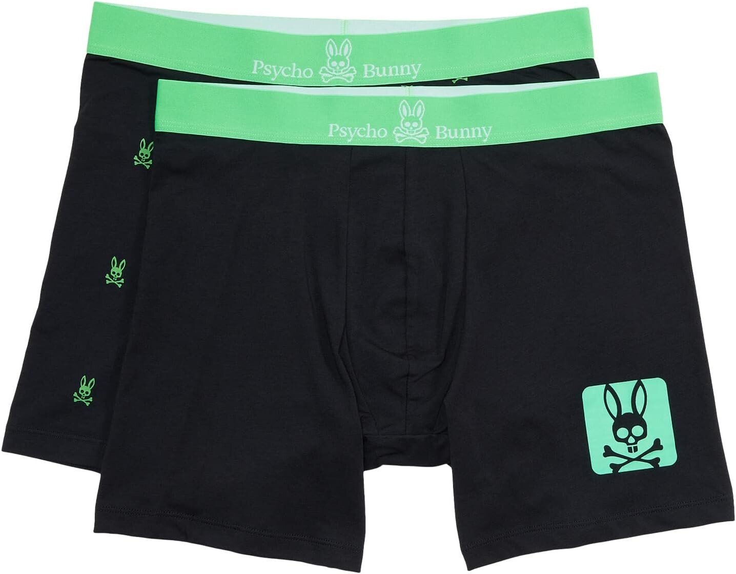 

Комплект из 2 трусов-боксеров Psycho Bunny, цвет Neon Green