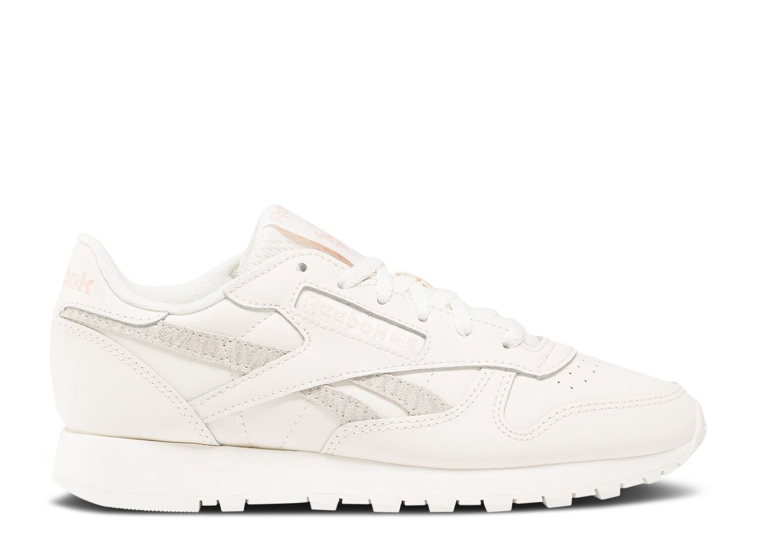 

Кроссовки Reebok Wmns Classic Leather 'Chalk Possibly Pink', кремовый, Бежевый