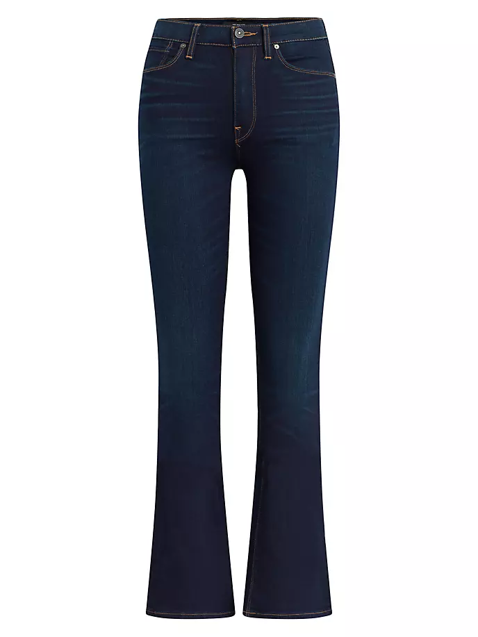 

Джинсы Barbara с завышенной талией и зауженным вырезом Hudson Jeans, цвет requiem