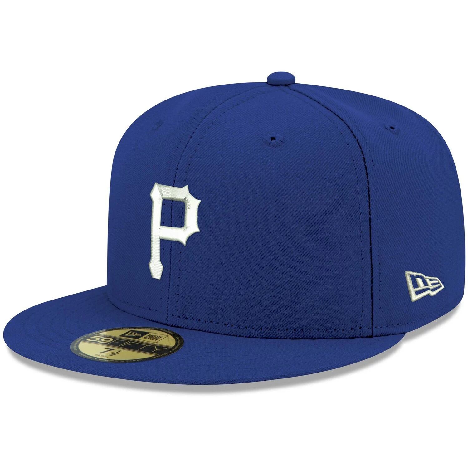 

Мужская приталенная шляпа New Era Royal Pittsburgh Pirates белая с логотипом 59FIFTY