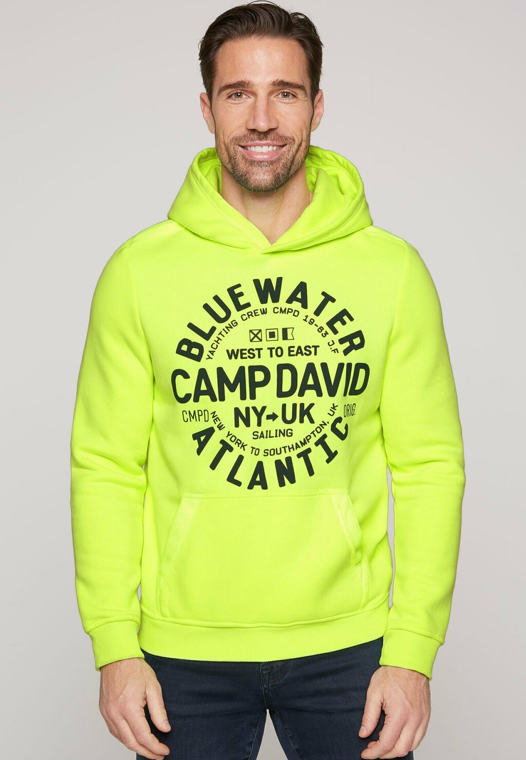 

Толстовка MIT RUNDEM PUFF Camp David, цвет neon lime