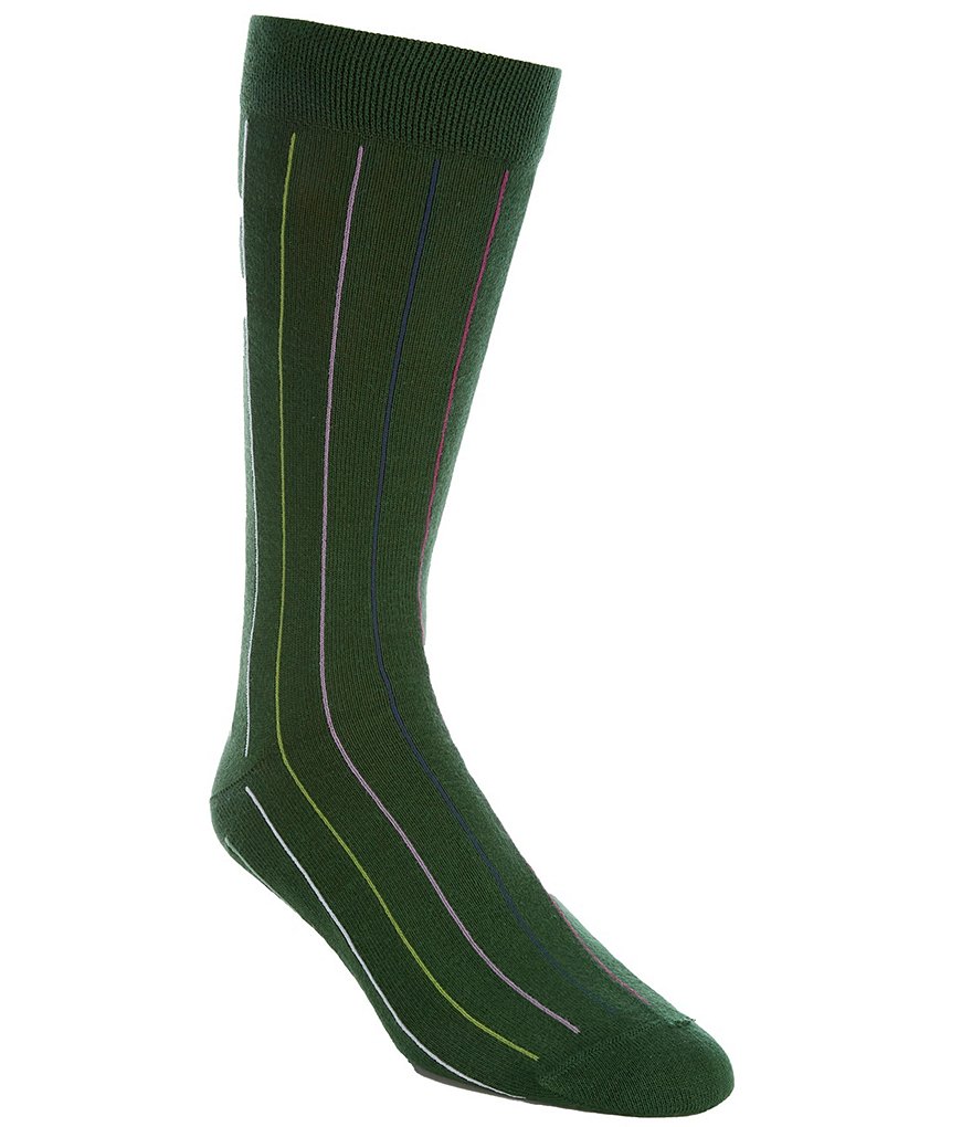 Классические носки до середины икры в вертикальную полоску Ted Baker London, зеленый