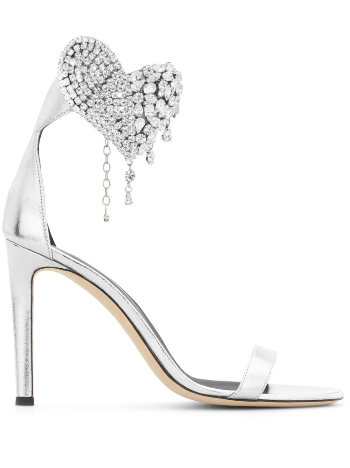 

Босоножки Amour 105 Giuseppe Zanotti, серебристый