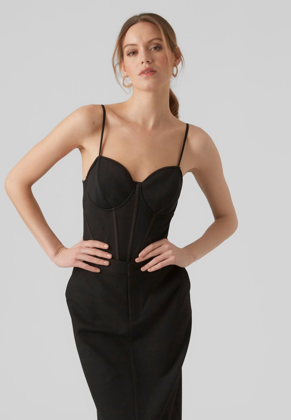 

Топ Vmsirid Singlet Bodystock Vero Moda, черный