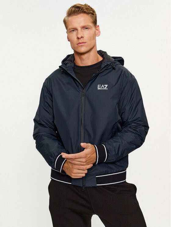 

Бомбер стандартного кроя Ea7 Emporio Armani, синий