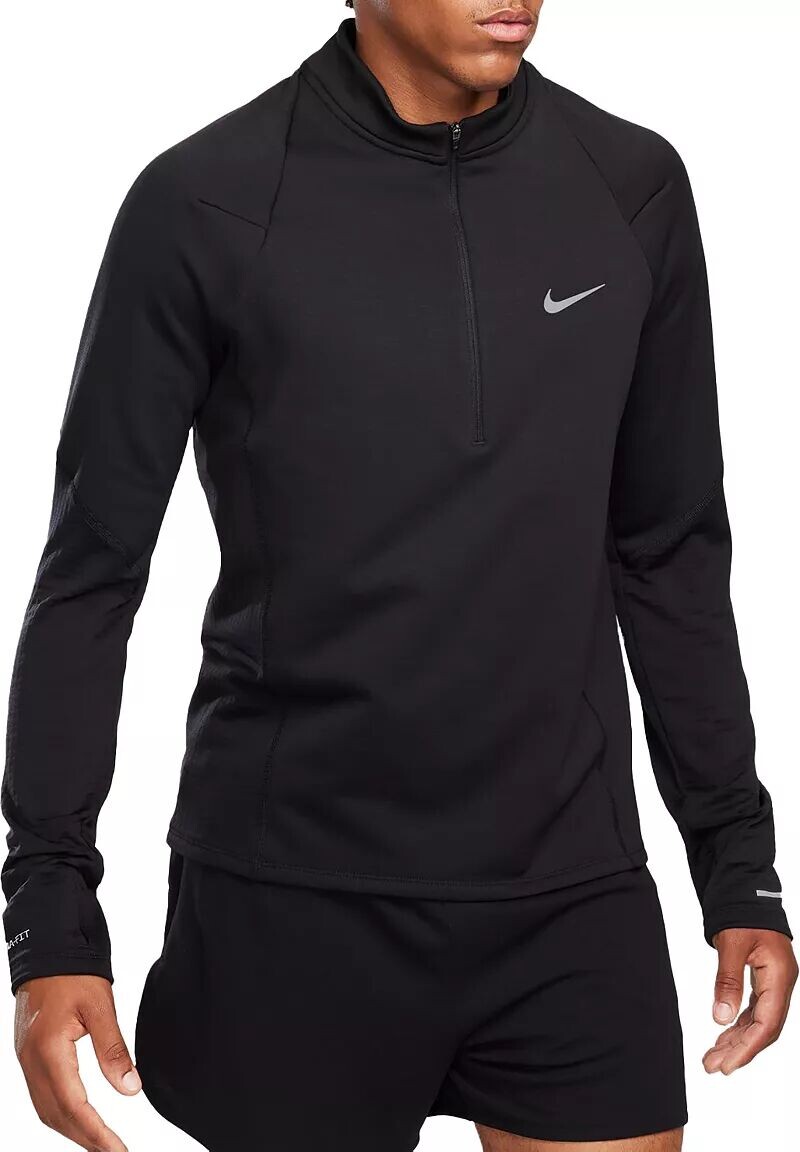 

Мужская беговая рубашка Nike Therma-FIT Element на молнии 1/2, черный