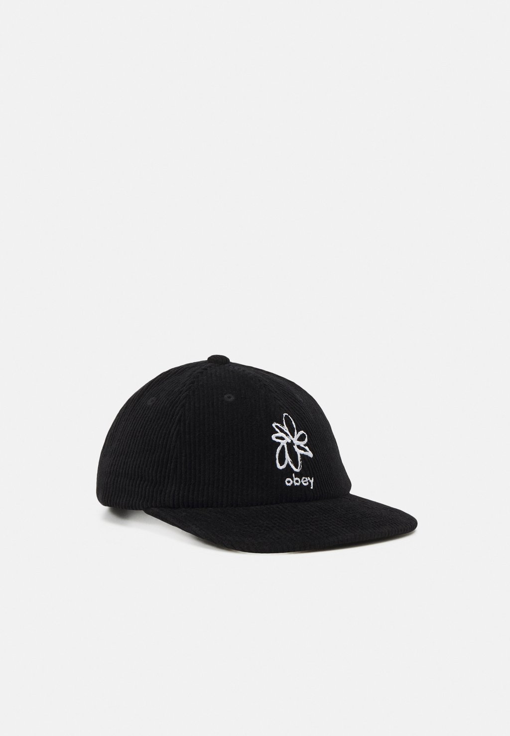 Кепка Obey Clothing FLOWER 6 PANEL STRAPBACK, черный