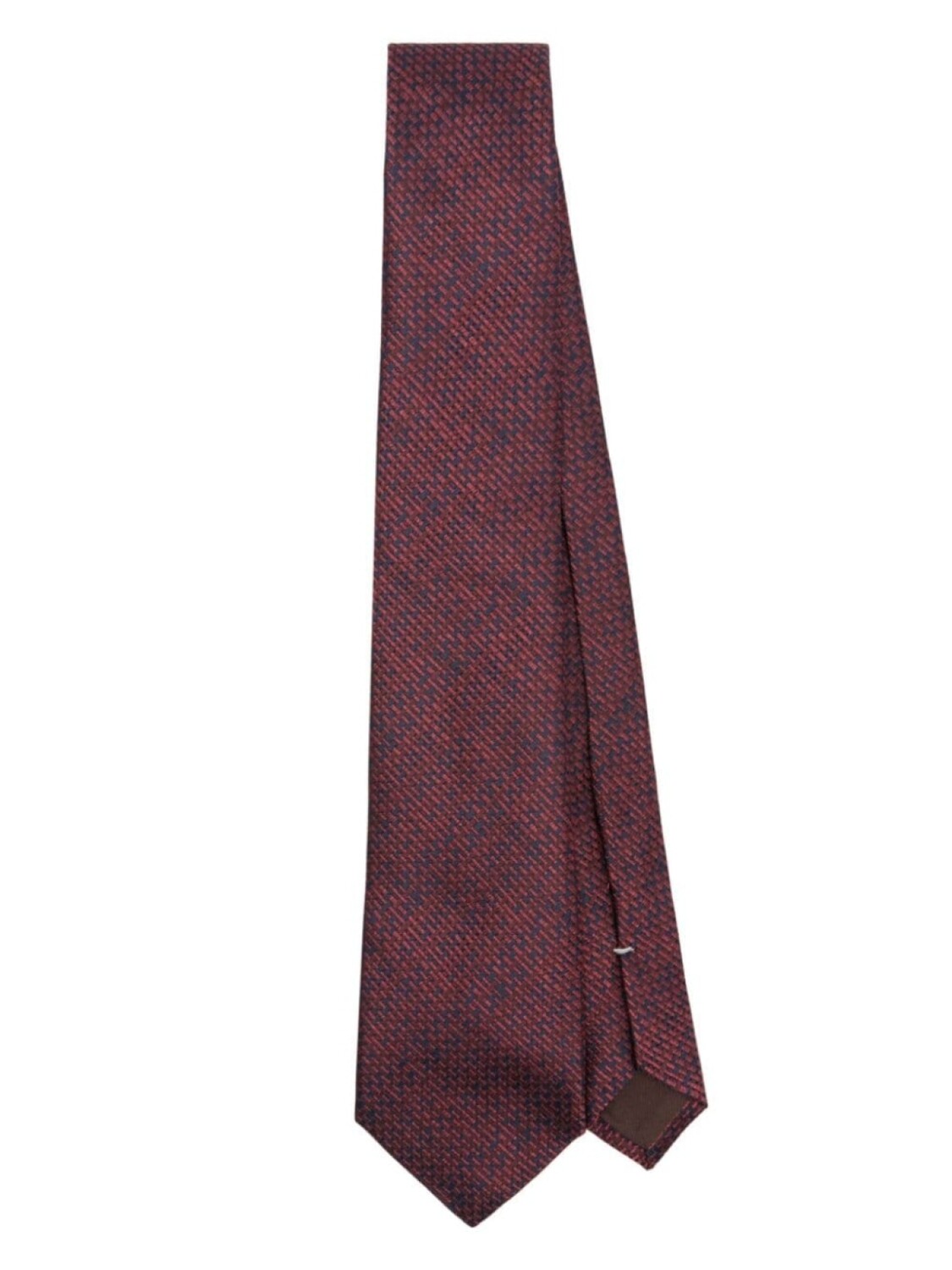 

Canali галстук из жаккардового шелка с узором, красный
