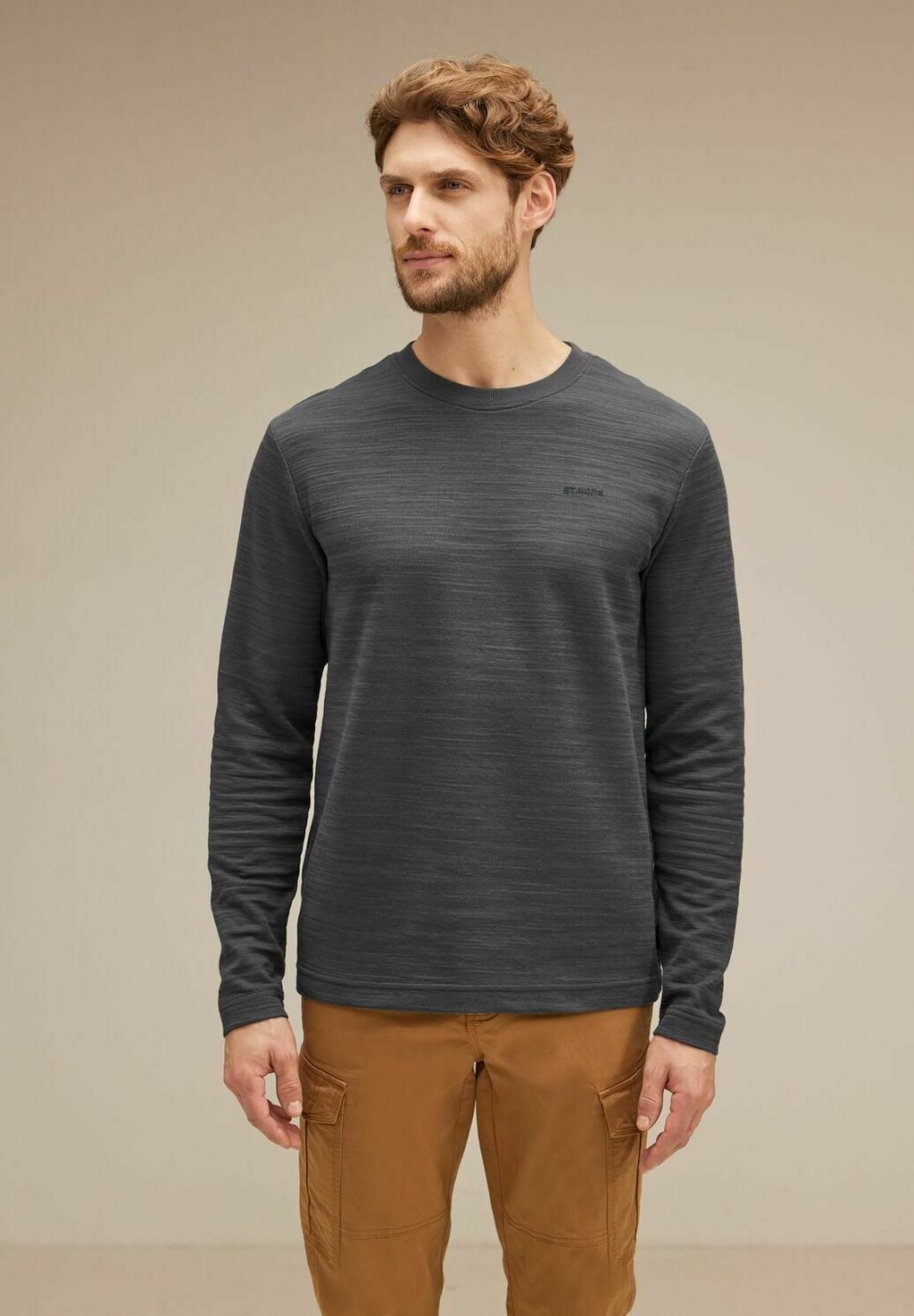 

Рубашка с длинным рукавом Street One MEN, цвет grau