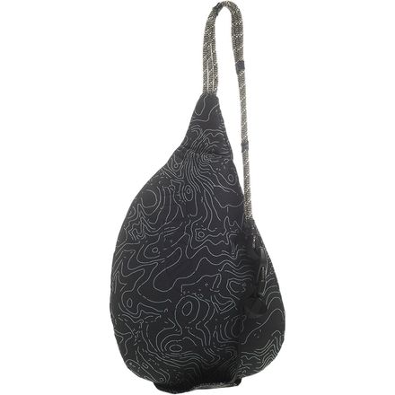 Мини-рюкзак с веревочным слингом женский KAVU, цвет Black Topo