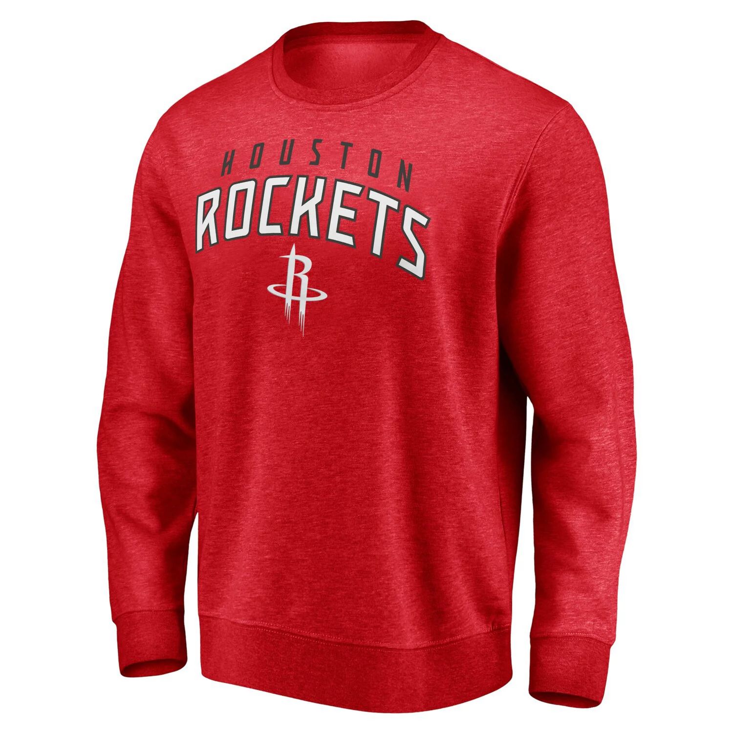 Мужской красный пуловер с логотипом Houston Rockets Game Time Arch Fanatics