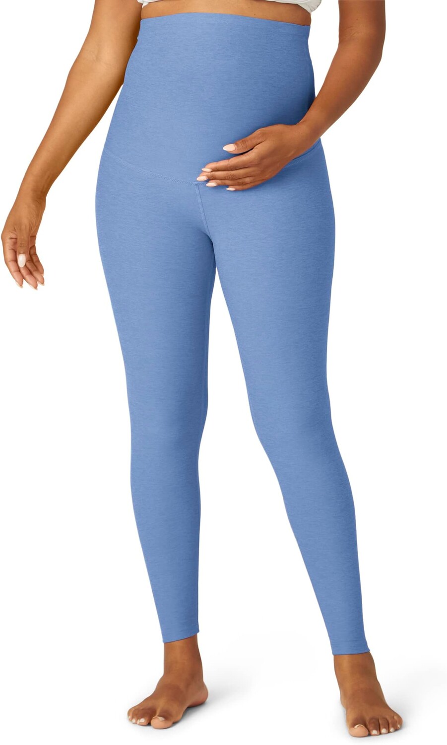 

Леггинсы миди с завышенной талией Spacedye для беременных Beyond Yoga, цвет Flower Blue Heather