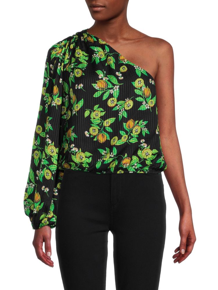 Топ Lenore на одно плечо Cami Nyc, цвет Kiwi Floral swimming floral print casual two piece set off shoulder cami top