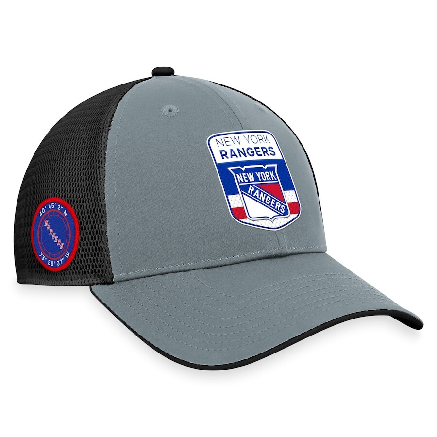 

Бейсболка Fanatics Branded New York Rangers, серый