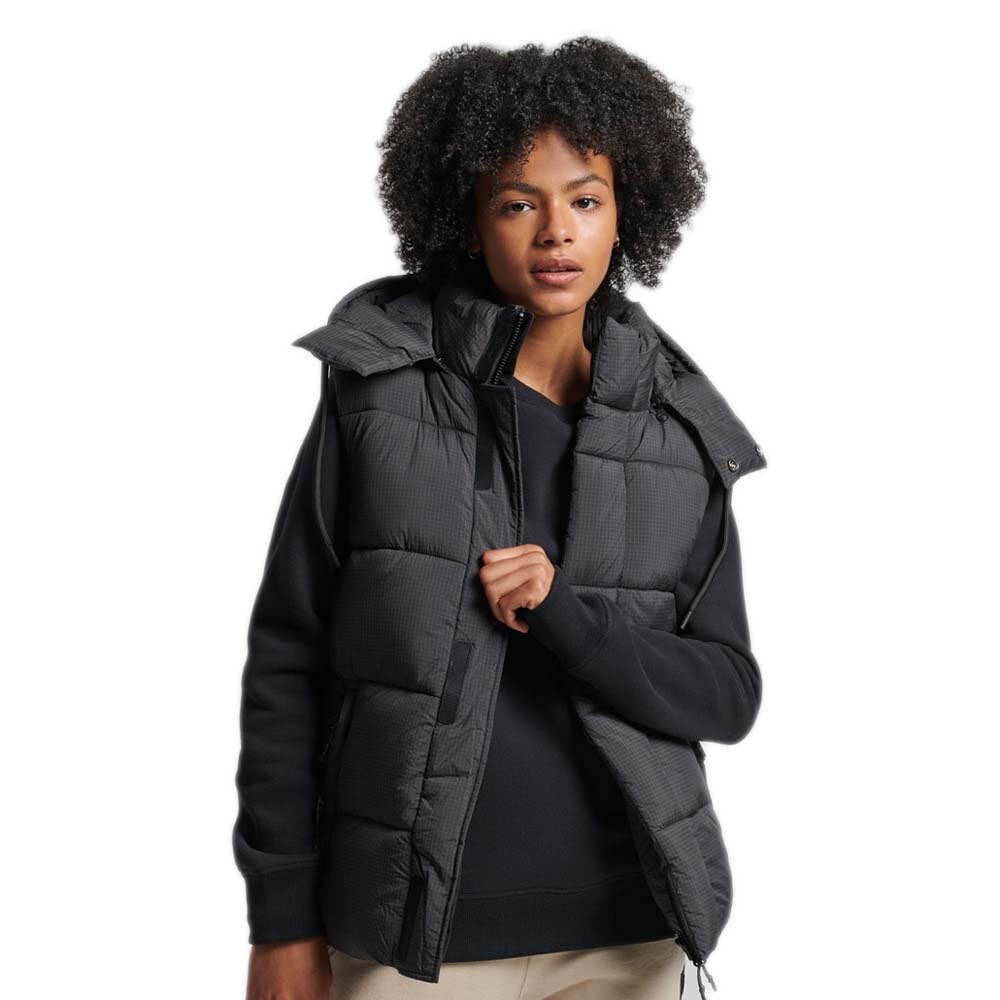 

Жилет Superdry Touchline Short Padded, черный