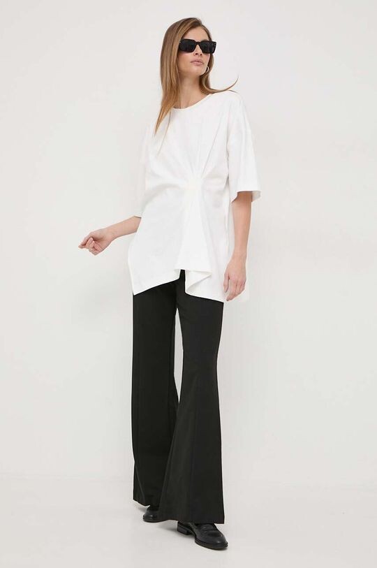 

Хлопковая футболка Weekend Max Mara, бежевый