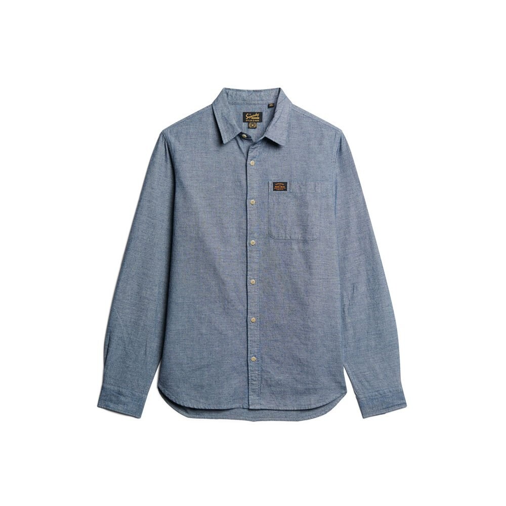 

Рубашка с длинным рукавом Superdry Cotton Workwear, синий