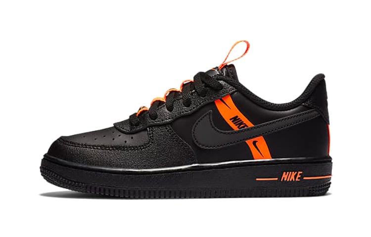 

Nike Force 1 LV8 KSA PS Черный, полностью оранжевый