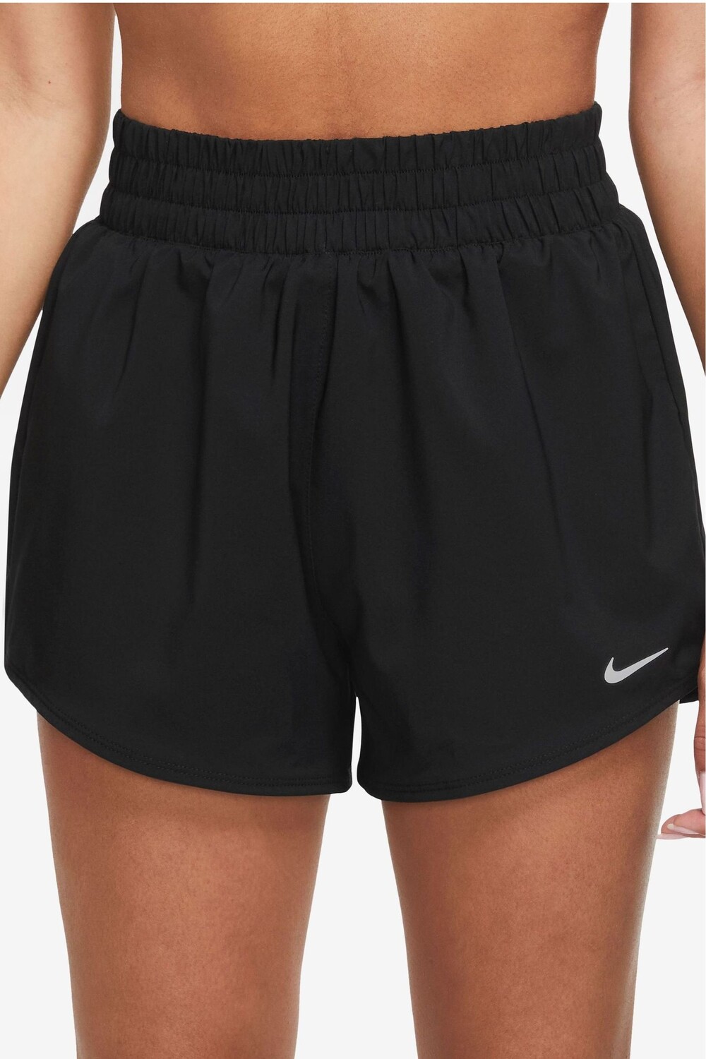 

Шорты One Dri-FIT с высокой талией 3 дюйма Nike, черный