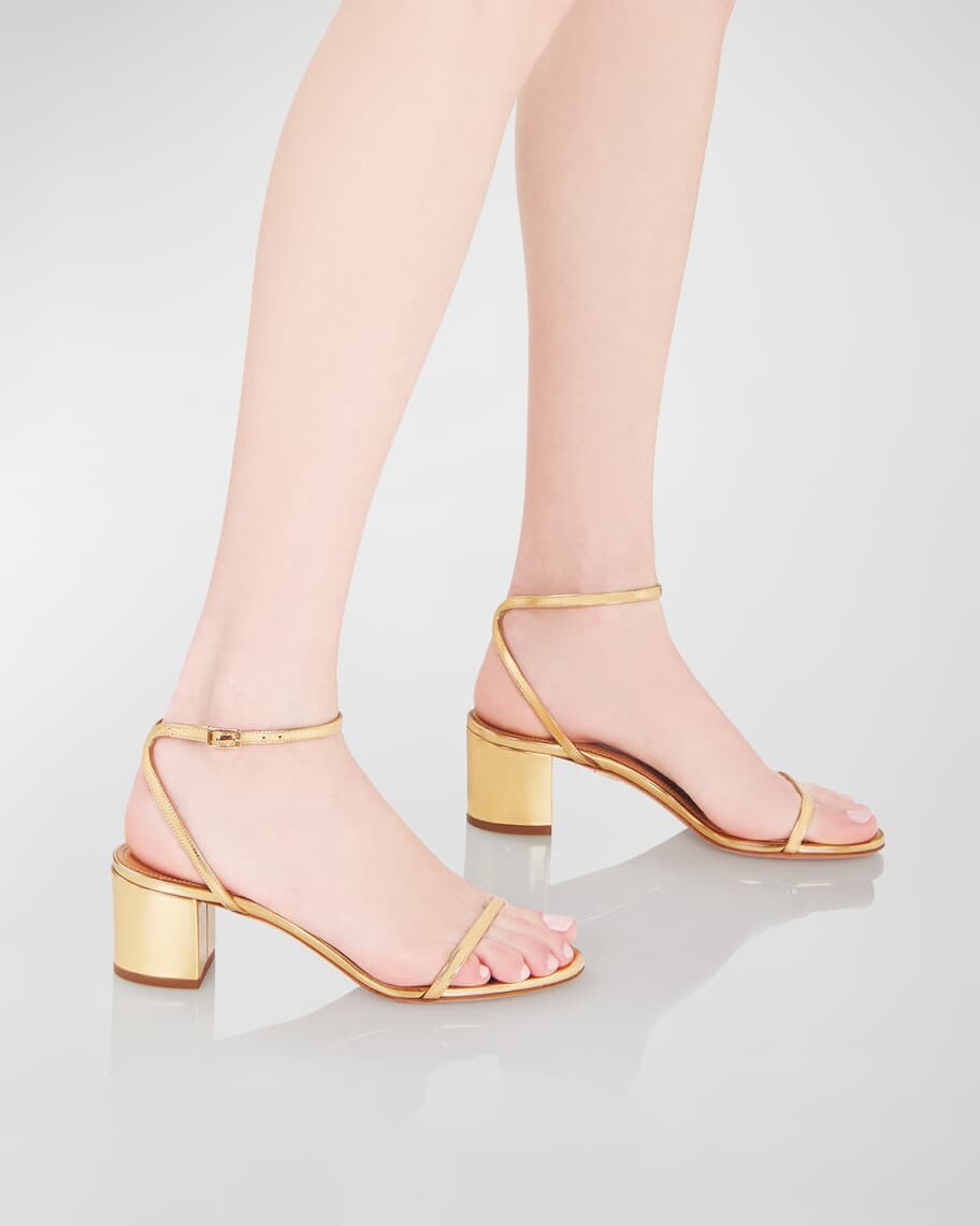 

Металлические сандалии Olie с ремешком на щиколотке Aquazzura