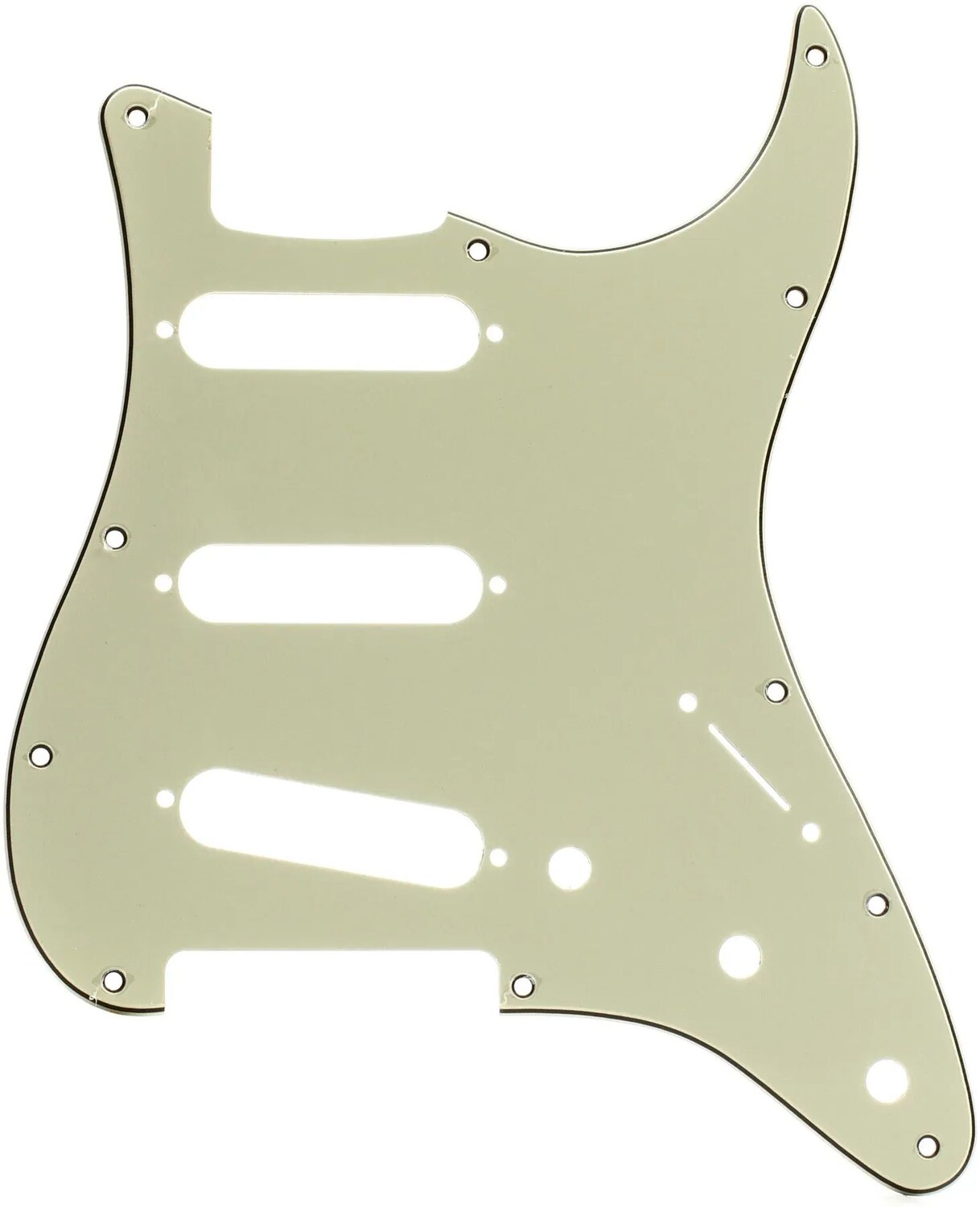 

Накладка Fender Stratocaster S/S/S с 11 отверстиями в современном стиле — мятно-зеленая