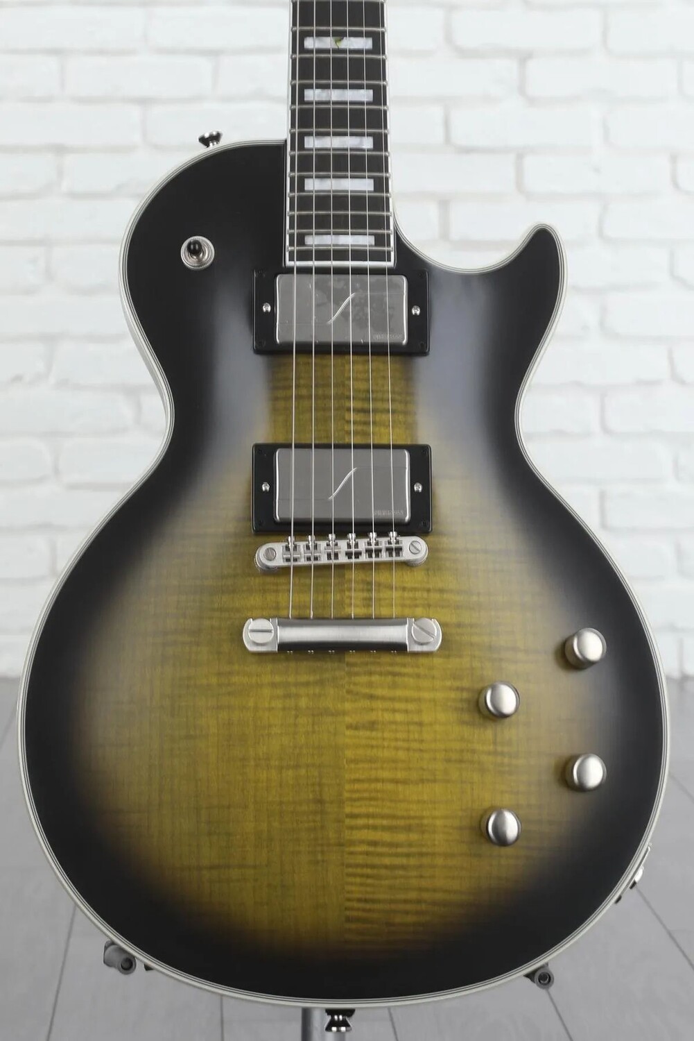 

Электрогитара Epiphone Les Paul Prophecy — оливковый, тигровый глянец