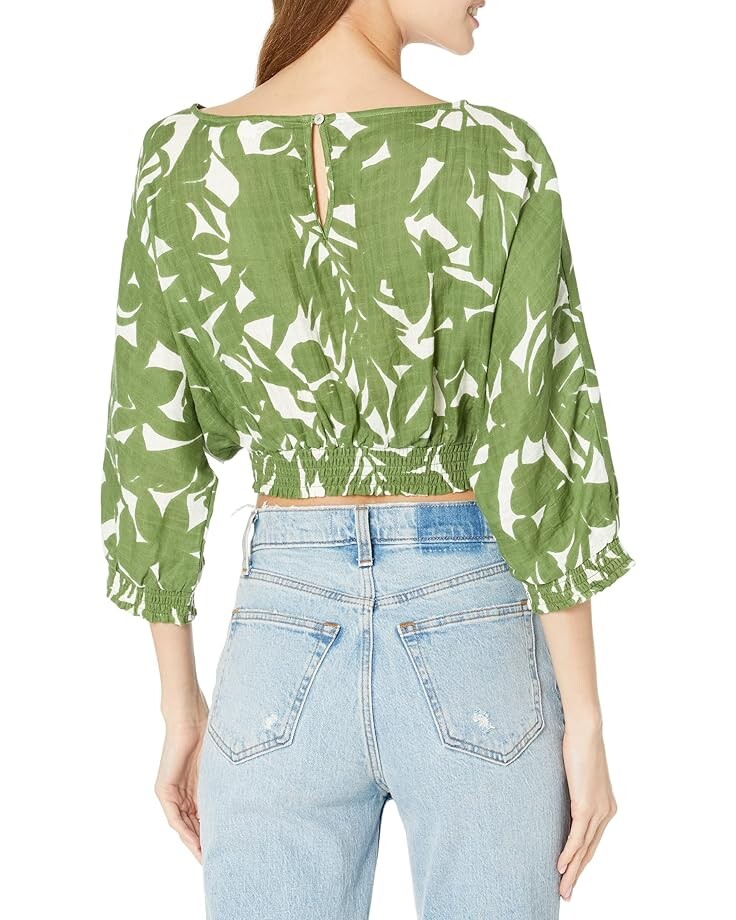 

Блуза SEA LEVEL SWIM Retreat Cropped Blouse, оливковый