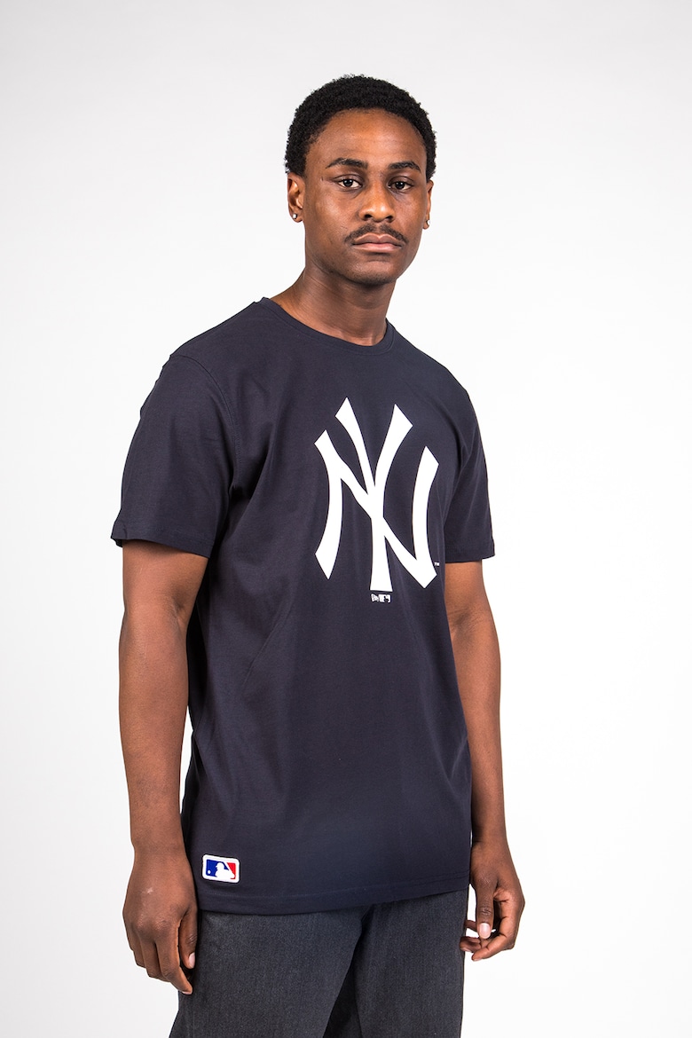 Хлопковая футболка «Нью-Йорк Янкиз» New Era, белый хлопковая футболка нью йорк янкиз new era черный