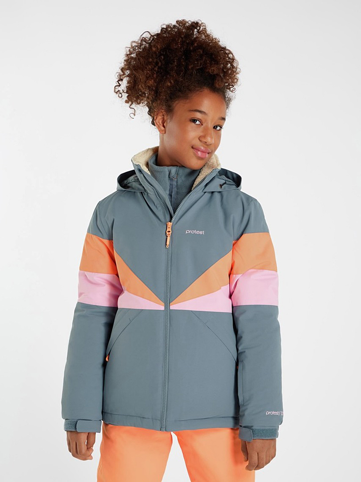 Лыжная куртка Protest Skijacke Kate, цвет Grau/Orange/Rosa