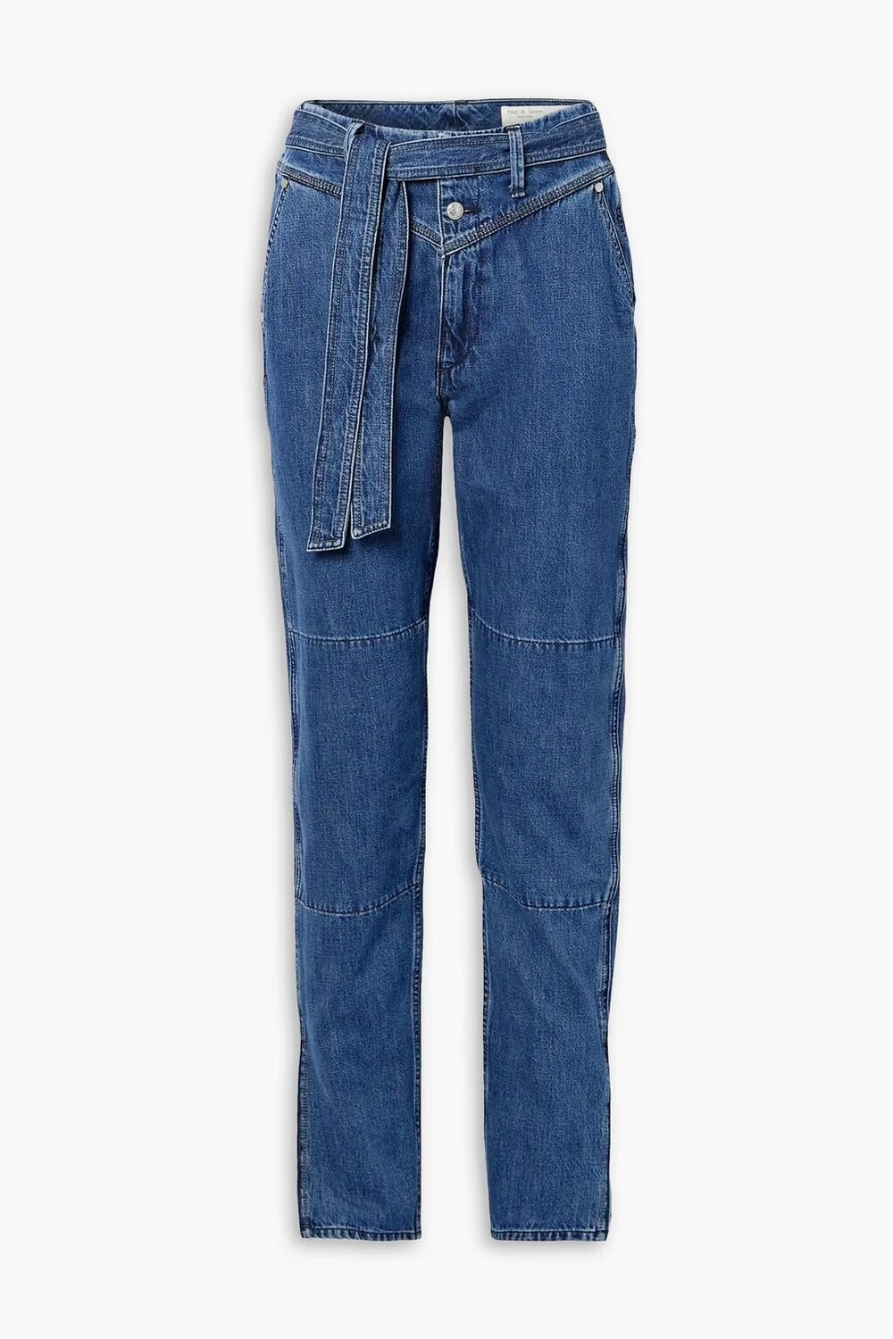 

Зауженные джинсы Mia с высокой посадкой Rag & Bone, средний деним