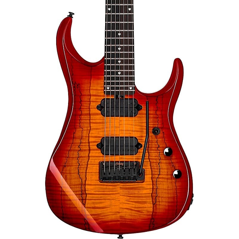 

Электрогитара Sterling by Music Man JP157D John Petrucci Signature With DiMarzio Pickups 7-String Electric Guitar Blood Orange Burst
