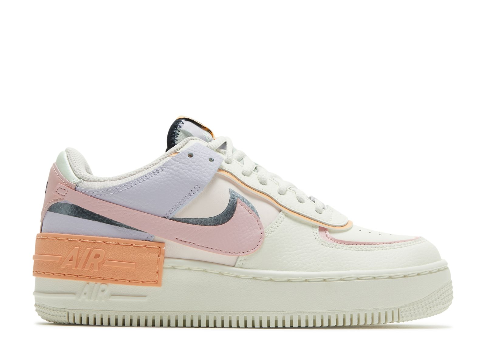 Кроссовки Nike Wmns Air Force 1 Shadow 'Orange Chalk Pink Glaze', кремовый кроссовки nike air force 1 shadow бело серый