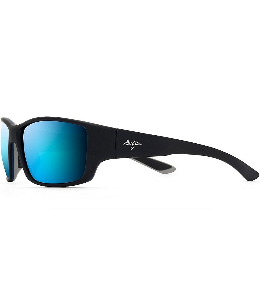 Солнцезащитные очки Maui Jim Local Kine PolarizedPlus2 с оберткой, 61 мм, синий