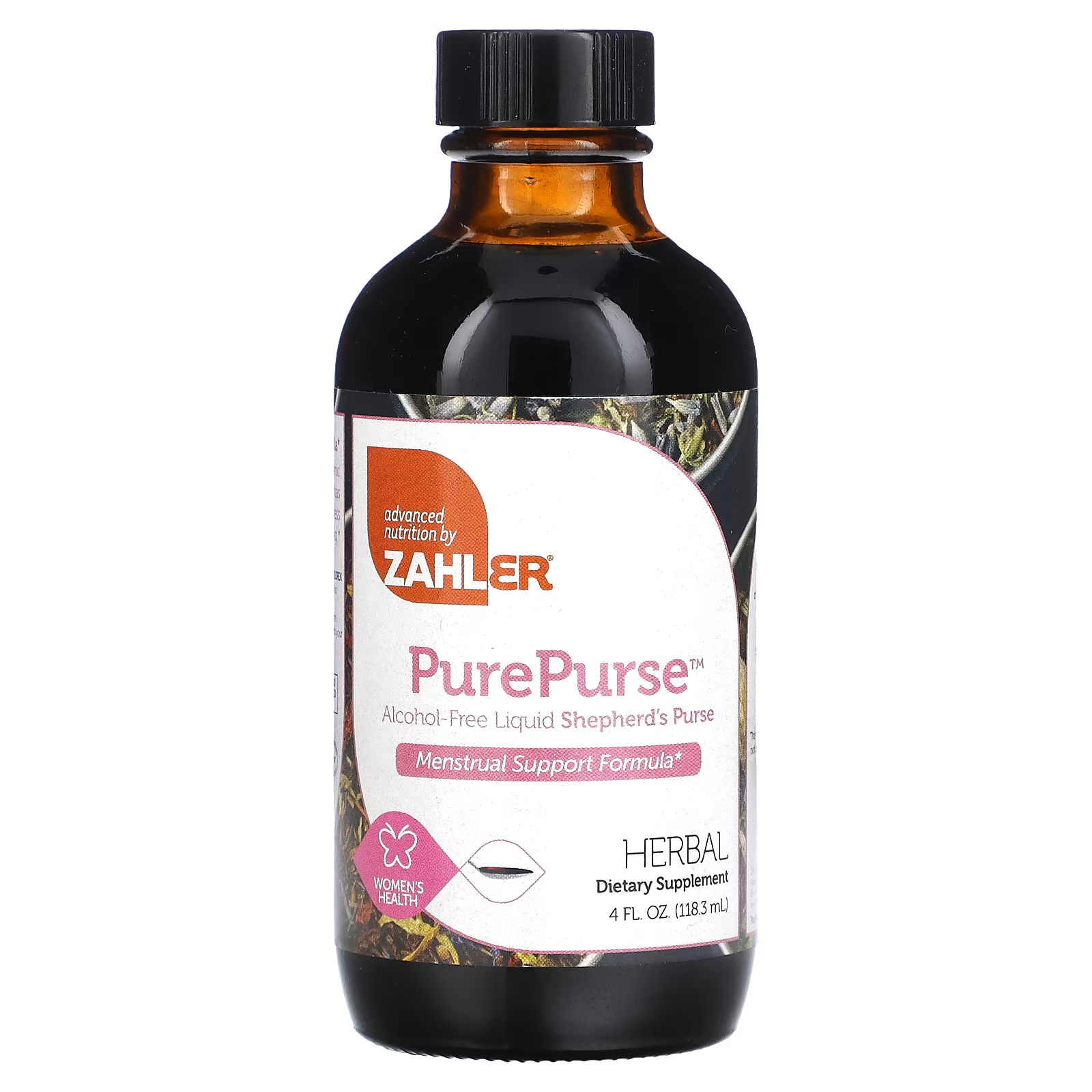 Витамины для женского здоровья Zahler PurePurse 118.3 мл сертификат check up женское здоровье пакет расширенный