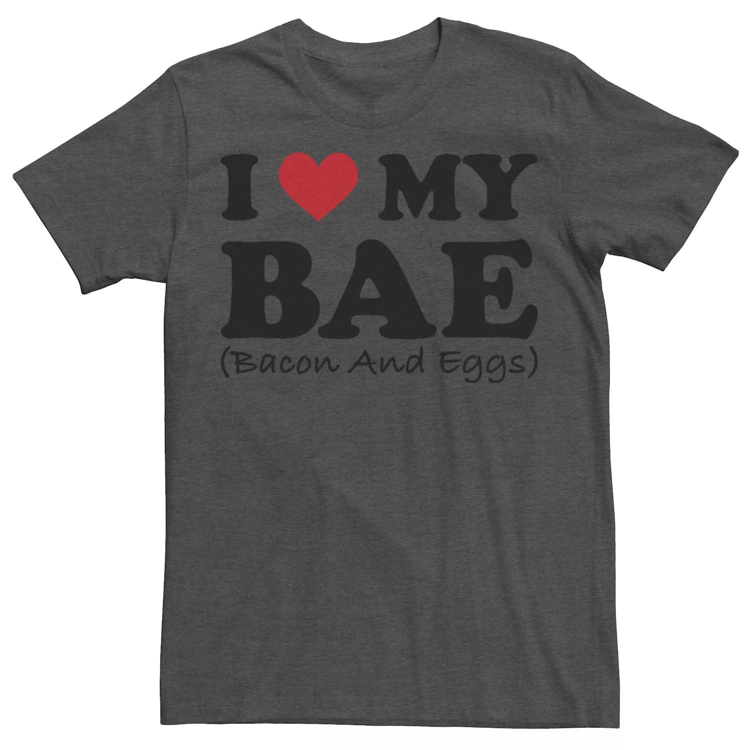 Мужская футболка с надписью I Love My Bae, беконом и яйцами Licensed Character