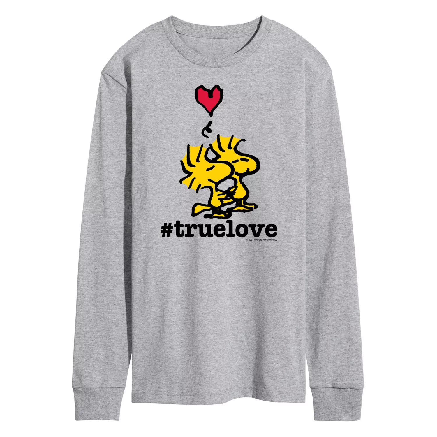 Мужская футболка с длинными рукавами Peanuts True Love Licensed Character мужская футболка с длинными рукавами peanuts xo kiss licensed character