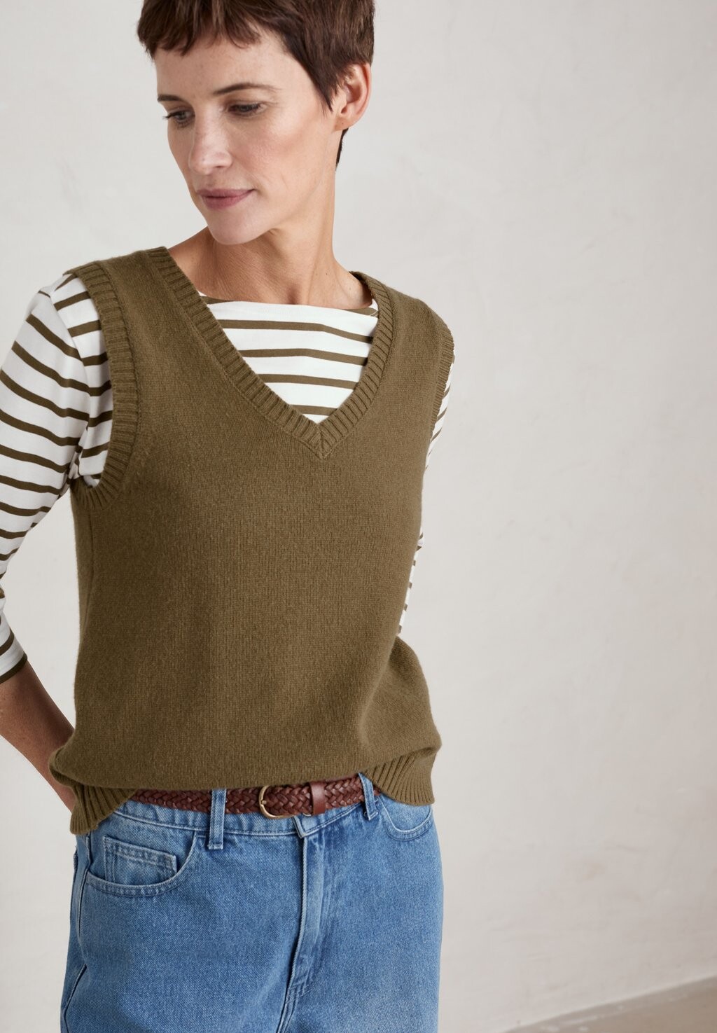 

Джемпер EAST VIEW SLEEVELESS Seasalt Cornwall, зеленый