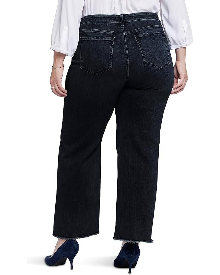

Джинсы NYDJ Plus Size Teresa Wide Leg Ankle Fray Hems in Huntley, цвет Huntley