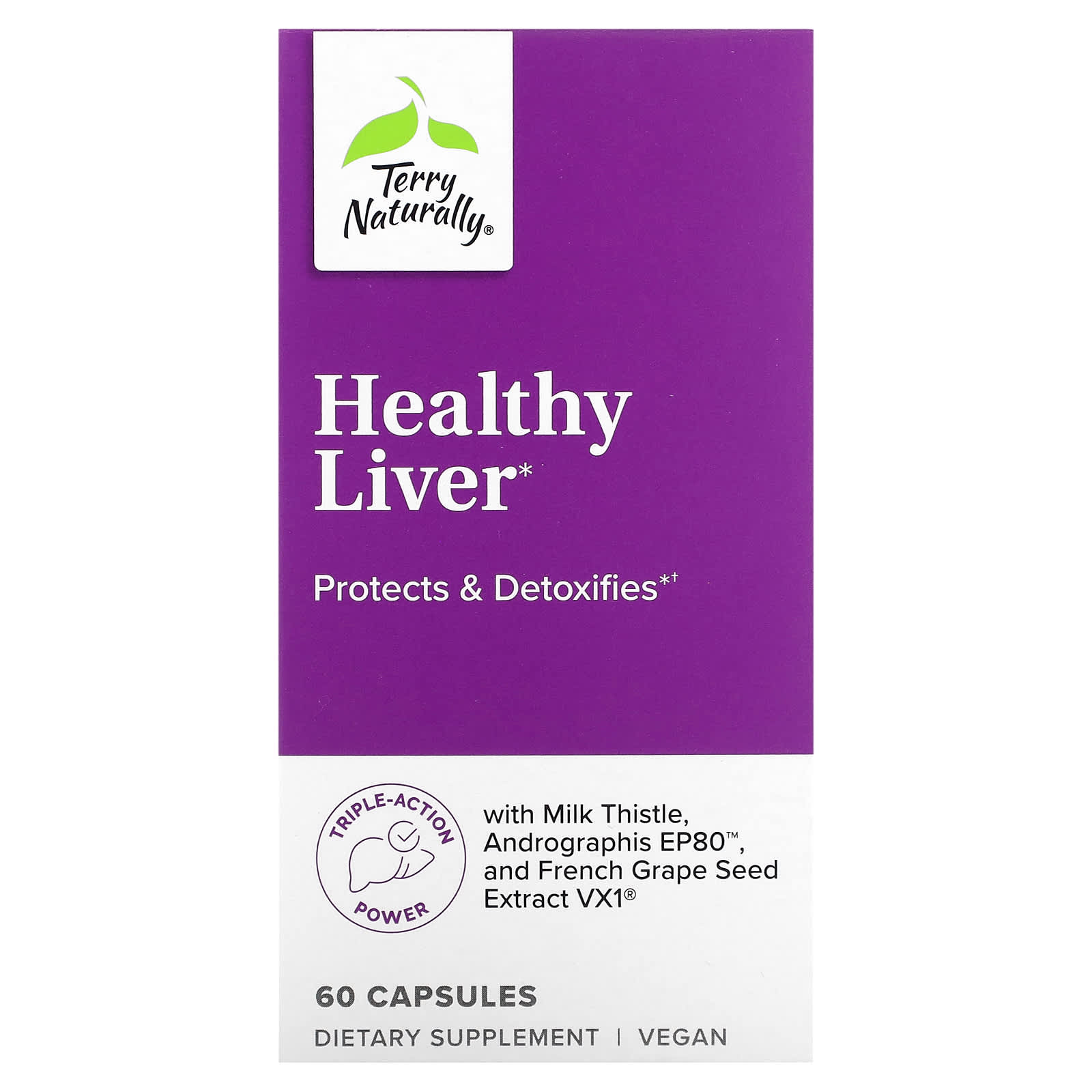 

Healthy Liver, 60 капсул, Terry Naturally