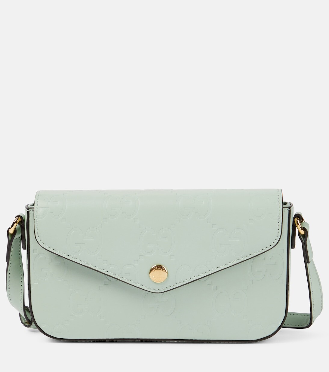 

Кожаная сумка через плечо gg super mini Gucci, зеленый