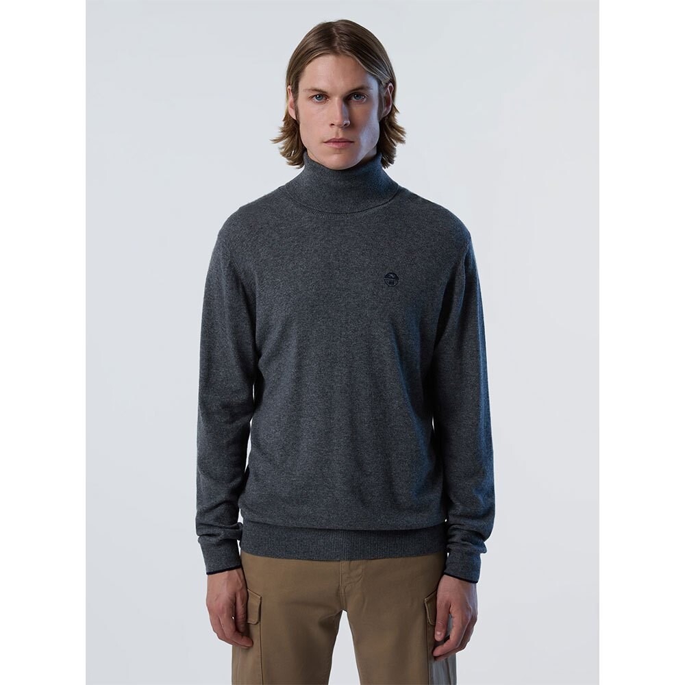 

Свитер North Sails 12GG Knitwear Turtle Neck, серый
