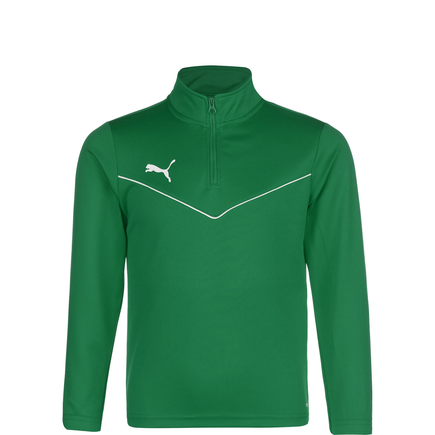 

Толстовка Puma Trainingspullover TeamRISE 1/4 Zip, цвет grün/weiß