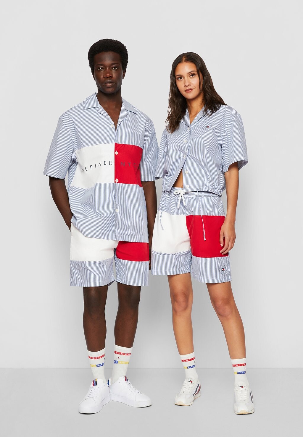 

Шорты Exclusive Unisex Hilfiger Team Flag Tommy Hilfiger, синий