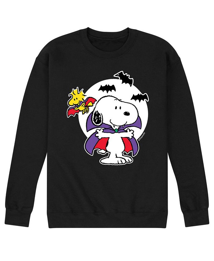 Мужская флисовая футболка Peanuts Snoopy Vampire AIRWAVES, черный